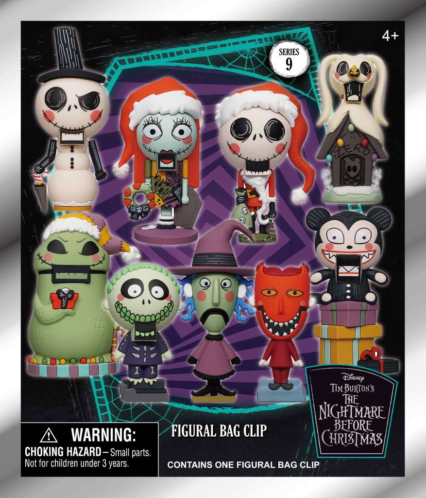 Nightmare Before Christmas 9 Bag Clip Blind Box Display (24) monogram