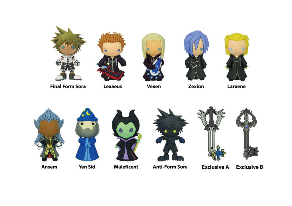 Kingdom Hearts S.2 Bag Clip Blind Box Display (24) monogram