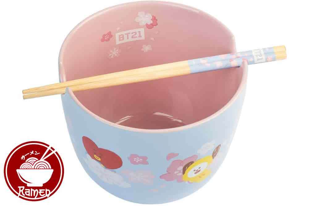 Bt21 ramen skål med ätpinnar