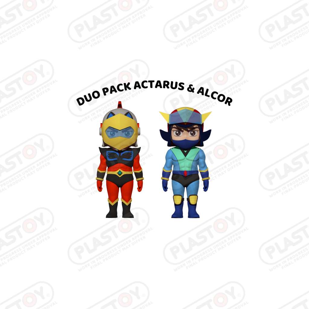 Grendizer Alcor + Actarus Figurer Duo Pack plastoy
