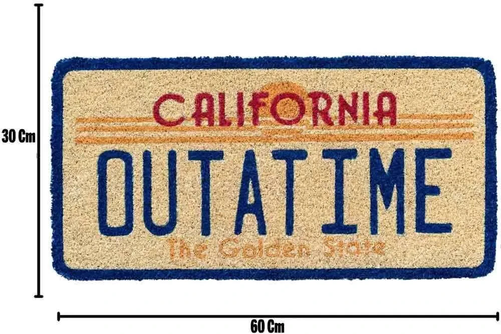 BACK TO THE FUTURE DE LOREAN PLATE DOORMAT - bild 2