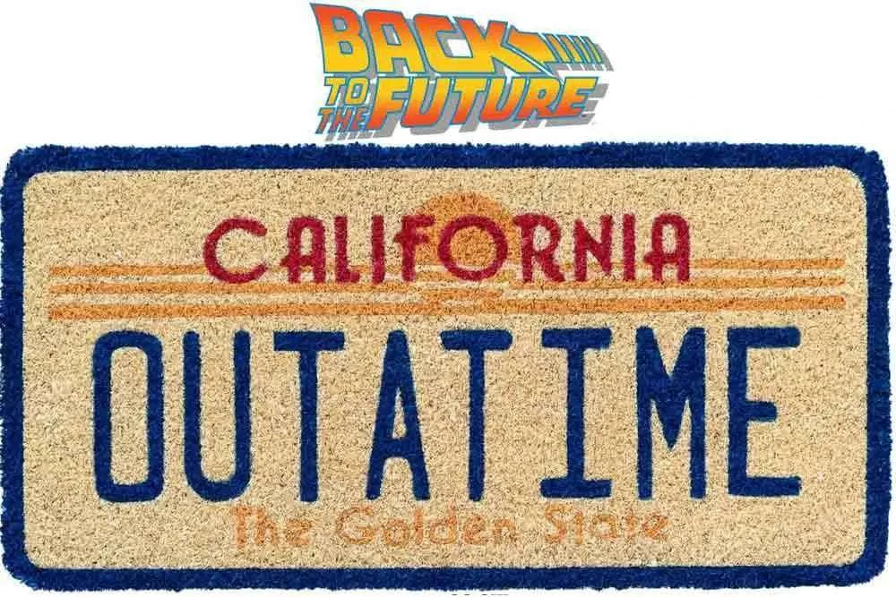 BACK TO THE FUTURE DE LOREAN PLATE DOORMAT - bild 1