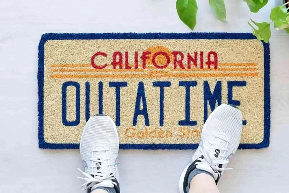 BACK TO THE FUTURE DE LOREAN PLATE DOORMAT - bild 3