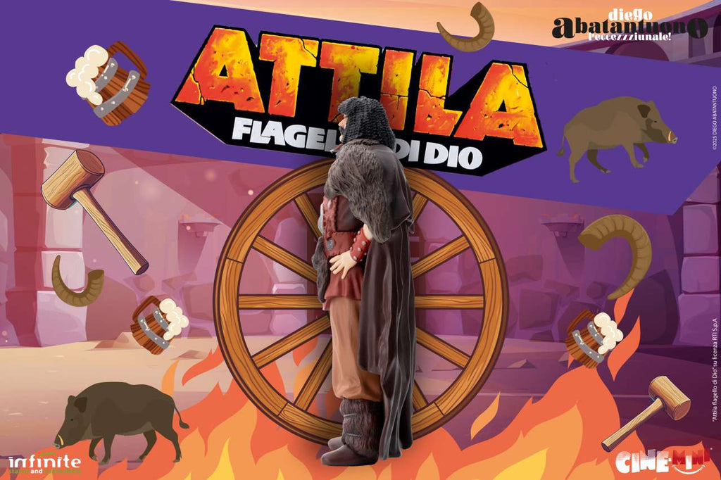 Diego Abatantuono Attila il Flagello di Dio Cine-Mini PVC infinite statue