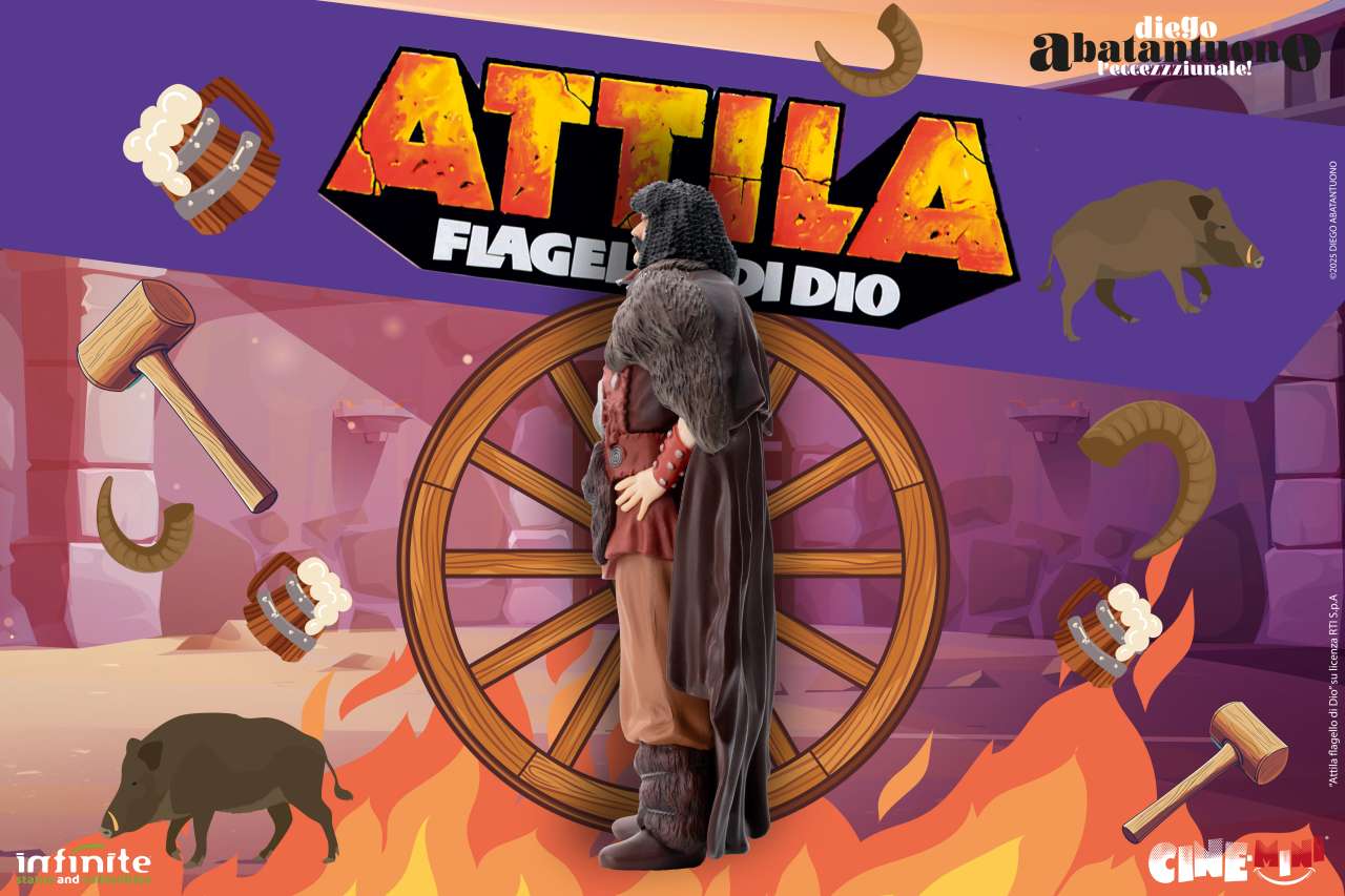 Diego Abatantuono Attila il Flagello di Dio Cine-Mini PVC infinite statue