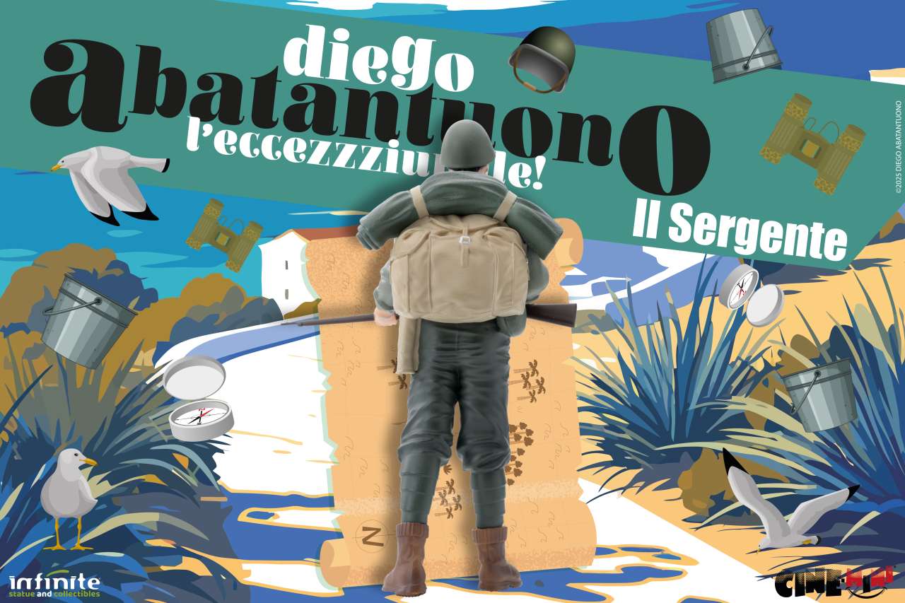 Diego Abatantuono Sergente Lorusso Cine-Mini PVC infinite statue