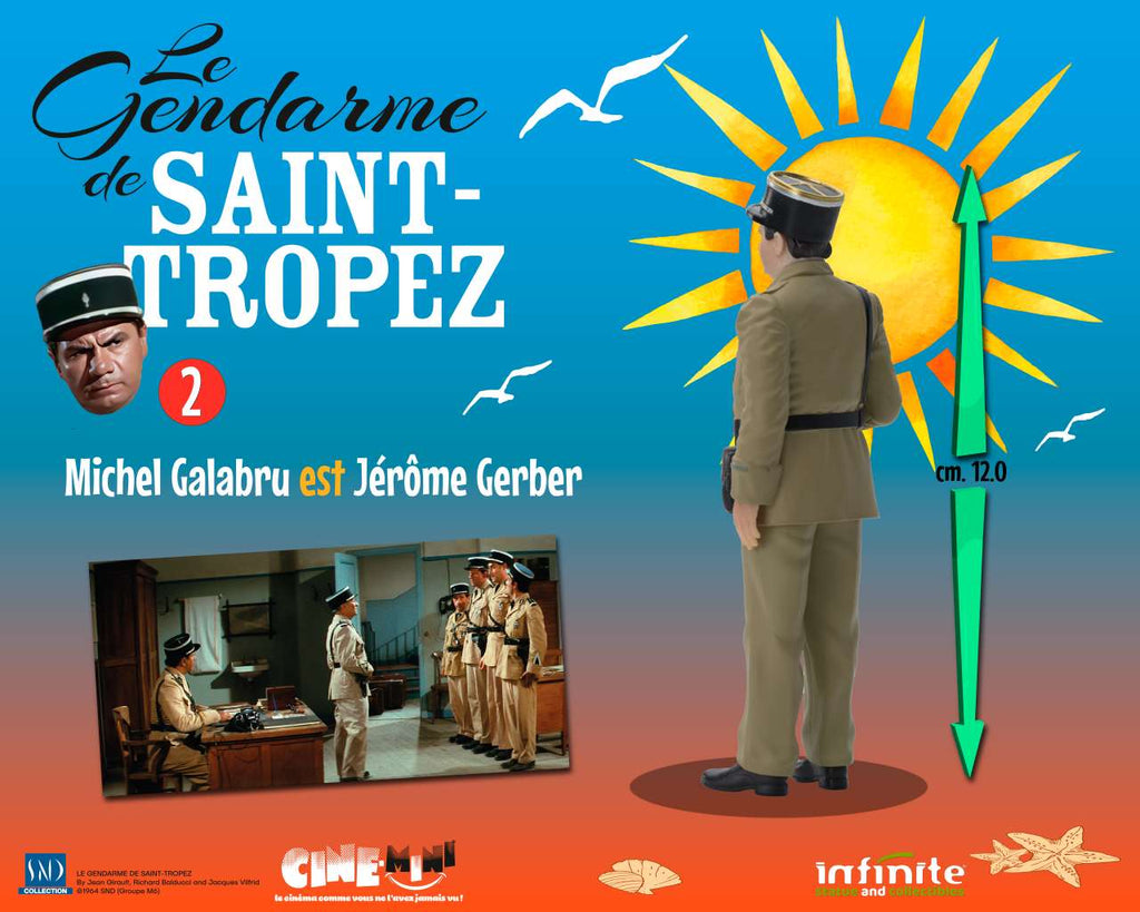 Le Gendarme de Saint-Tropez #2 Michel Galabru som Jérôme Gerber - Cine-Mini PVC Figur infinite statue