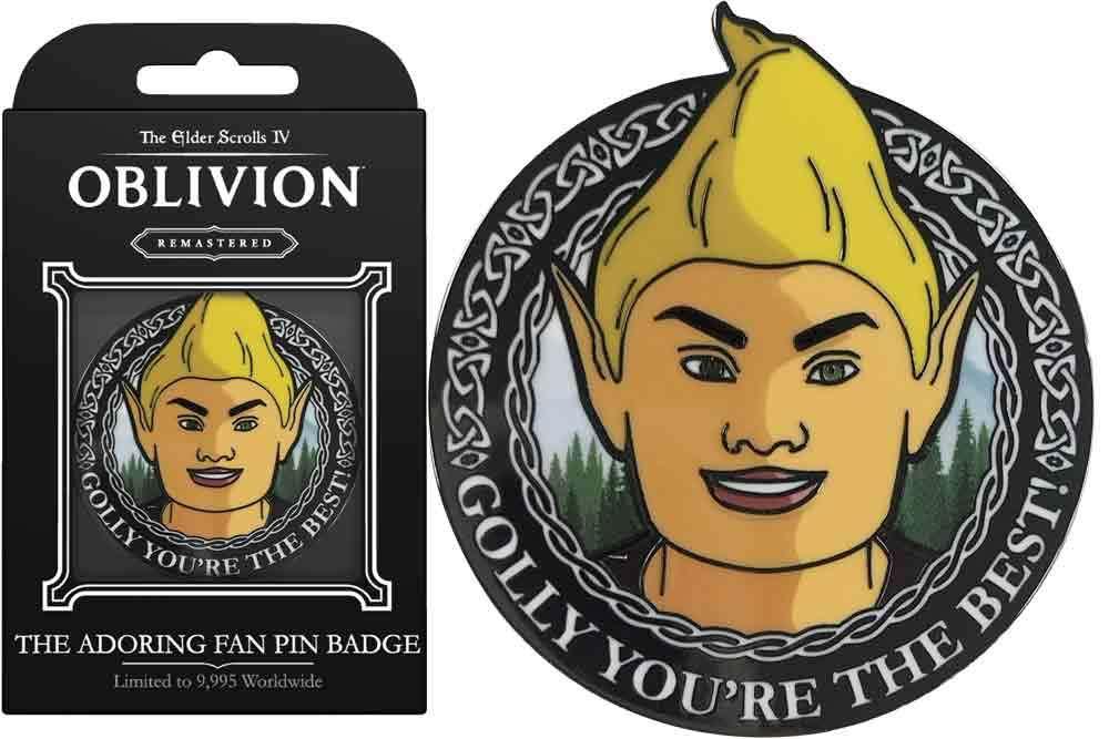 Adoring Fan Pin Badge - The Elder Scrolls IV: Oblivion - Robotto