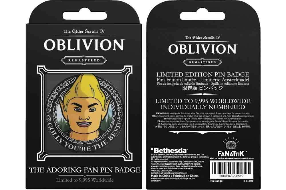 Adoring Fan Pin Badge - The Elder Scrolls IV: Oblivion fanattik