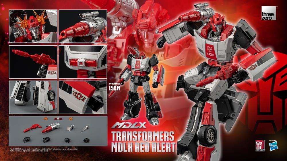 Transformers MDLX Red Alert Action Figure threea toys/threezero