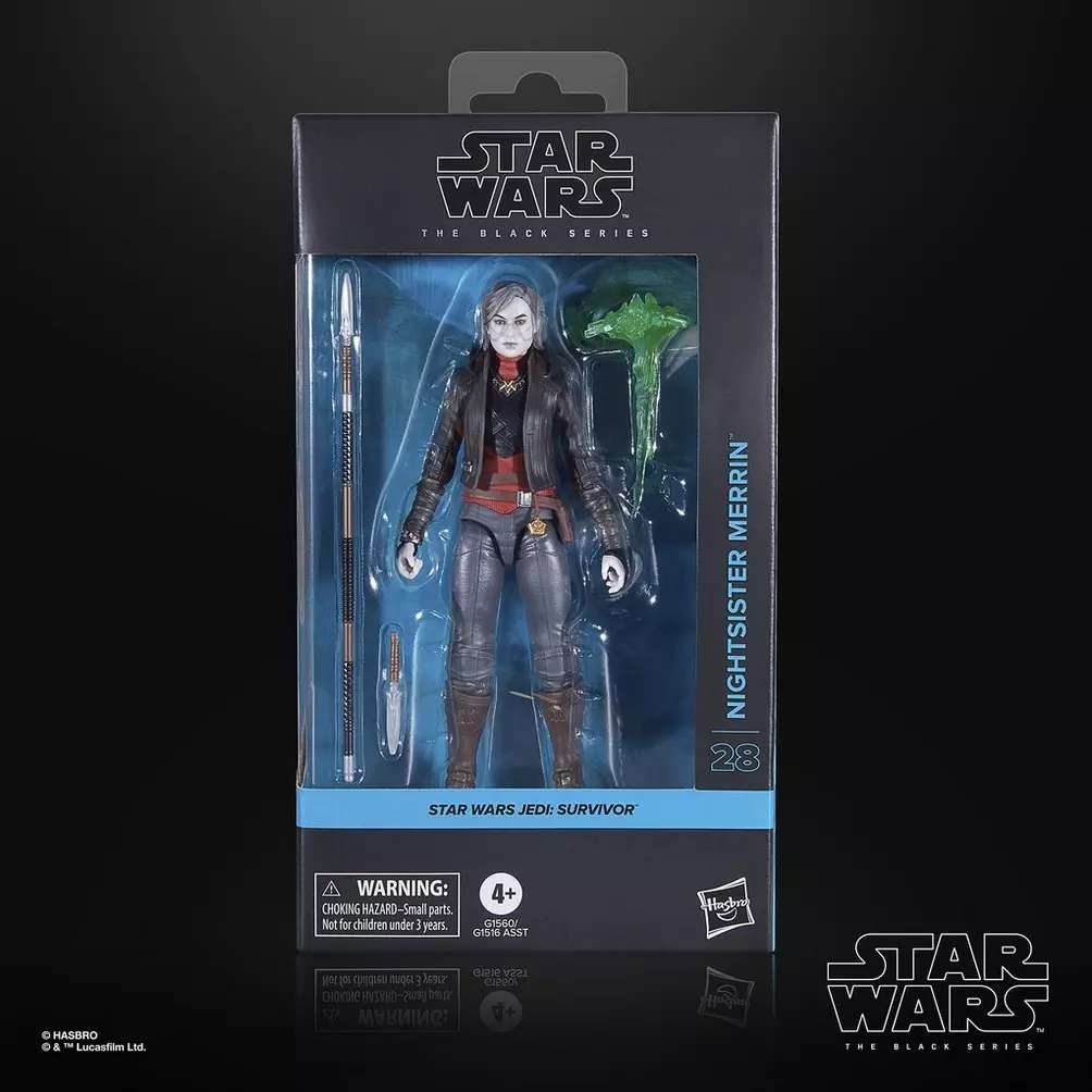 Star Wars The Black Series Jedi Survivor Nightsister Merrin Action Figur hasbro