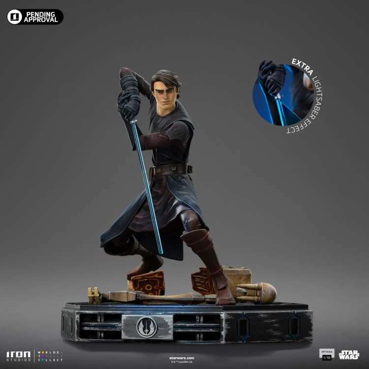 Star Wars Clone Wars Anakin Skywalker 1/10 Staty iron studios