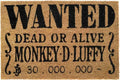 ONE PIECE WANTED LUFFY DOORMAT