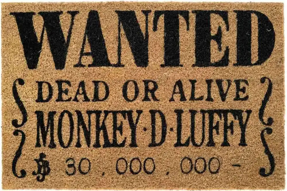 ONE PIECE WANTED LUFFY DOORMAT