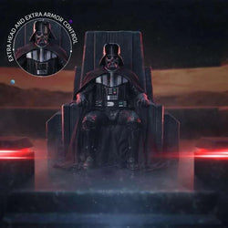 Sw Obi-Wan Darth Vader på tron 1/10 staty - Robotto