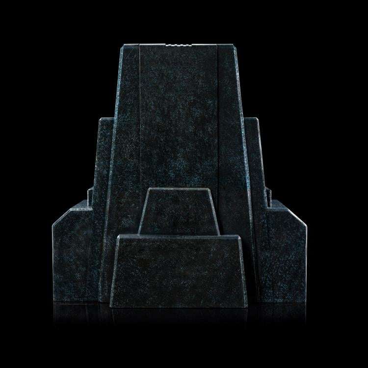 Sw Obi-Wan Darth Vader på tron 1/10 staty iron studios