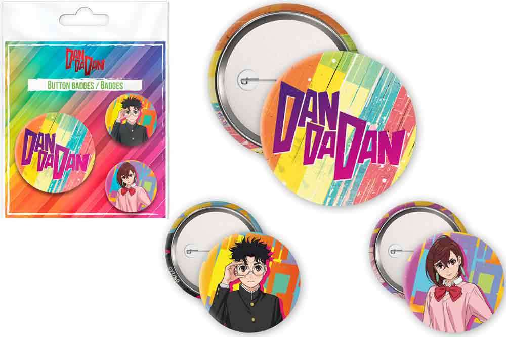 Dan da dan Badge Pack - Set of 3 Metal Enamel Badges abystyle studio