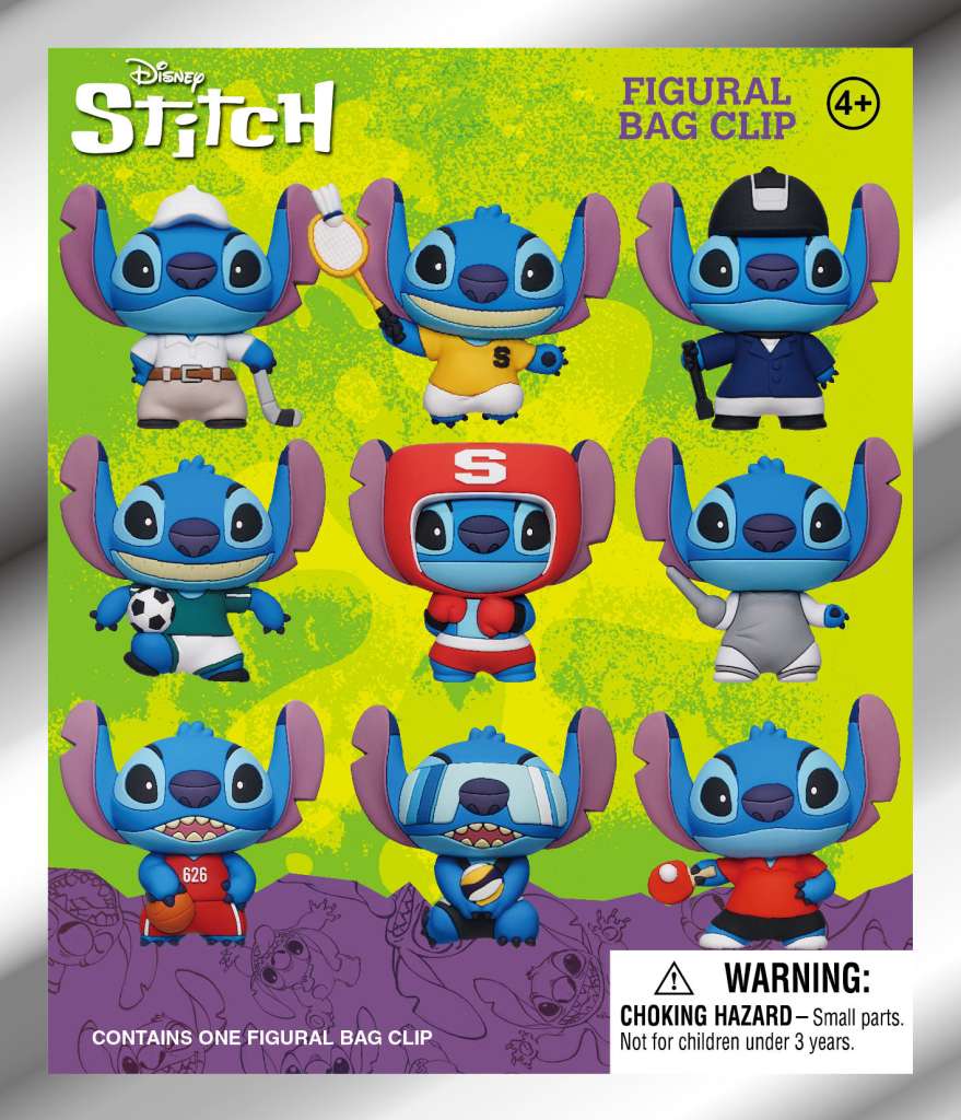 Stitch Sport Bag Clip Blind Box Display (24) monogram