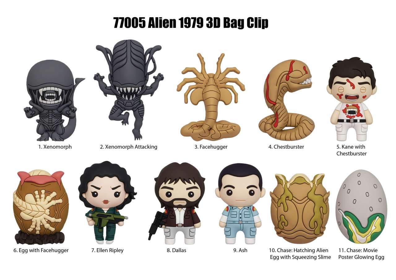 Aliens (1979) påspärrsklipp blind box display (24)
