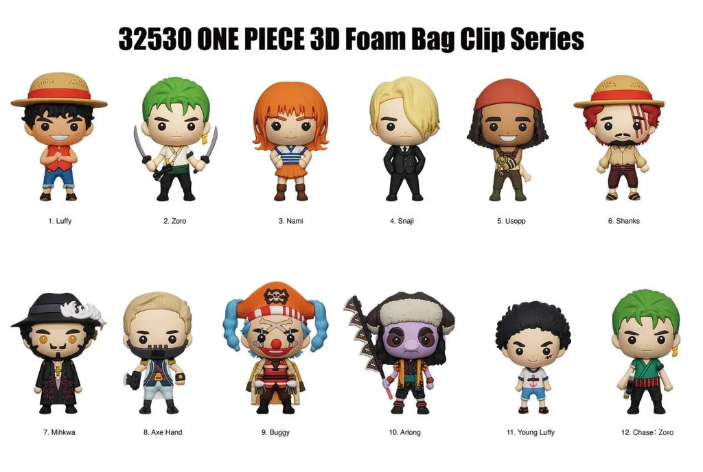 One Piece Netflix-serie 1 Bag Clip Blind Box Display (24) - Robotto