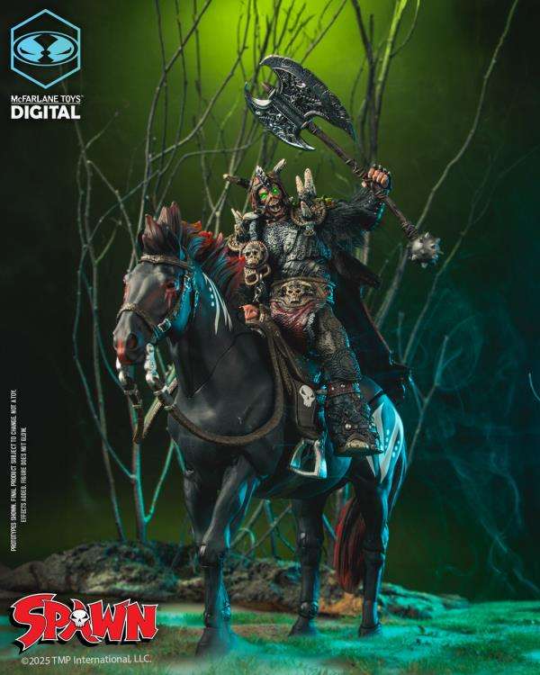Spawn: The Dark Ages - Bloodaxe med Häst (Två-pack) mcfarlane toys 2025