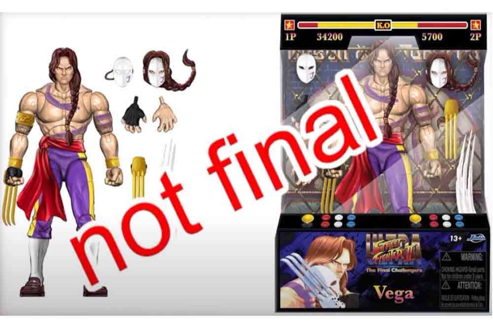 Street Fighter 2: Vega - De Luxe Actionfigur i skala 1:12 jada toys