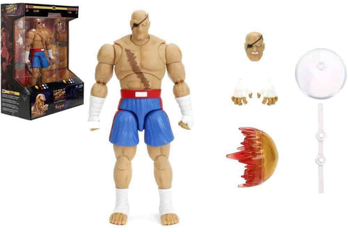 Street Fighter 2: Sagat - De Luxe Action Figure i Skala 1:12 jada toys