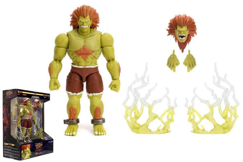 Street Fighter 2: Blanka - De Luxe Actionfigur Skala 1:12 jada toys