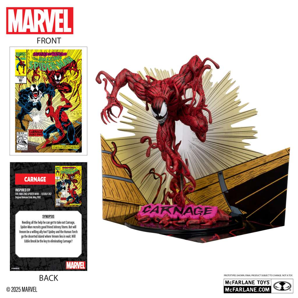 Marvel Collection 1/10 WV4 Carnage (Amazing Spider-Man #362) mcfarlane toys 2025
