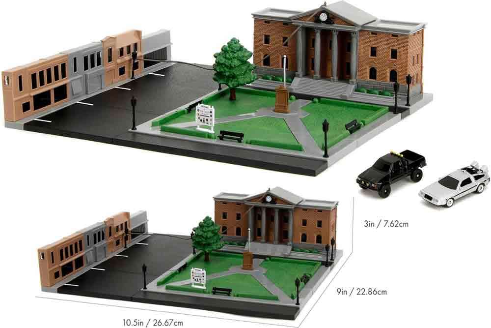 Tillbaka till Framtiden - Klocktorn Diorama Nano Scen Robotto