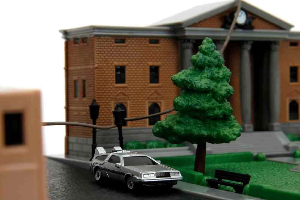 Tillbaka till Framtiden - Klocktorn Diorama Nano Scen Robotto