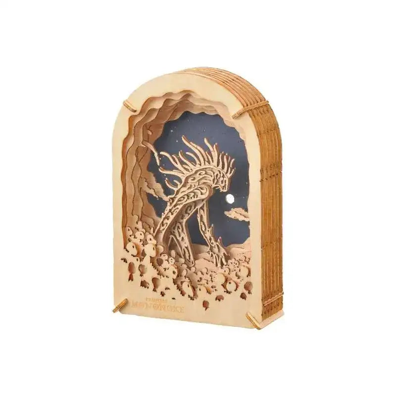 PRINCESS MONONOKE NIGHT WALKER WOOD STYLE PAPER THEATER