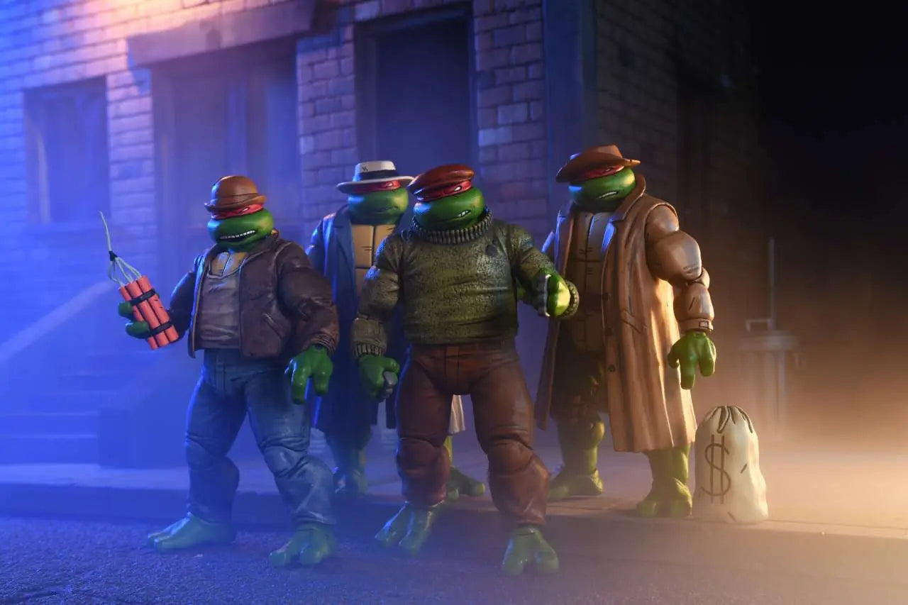 Teenage Mutant Ninja Turtles Mirage Comics Gangster Turtles 4-pack actionfigurer