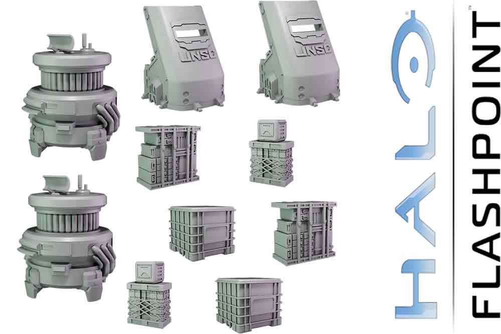 Halo: Flashpoint - UNSC Scenery Set mantic