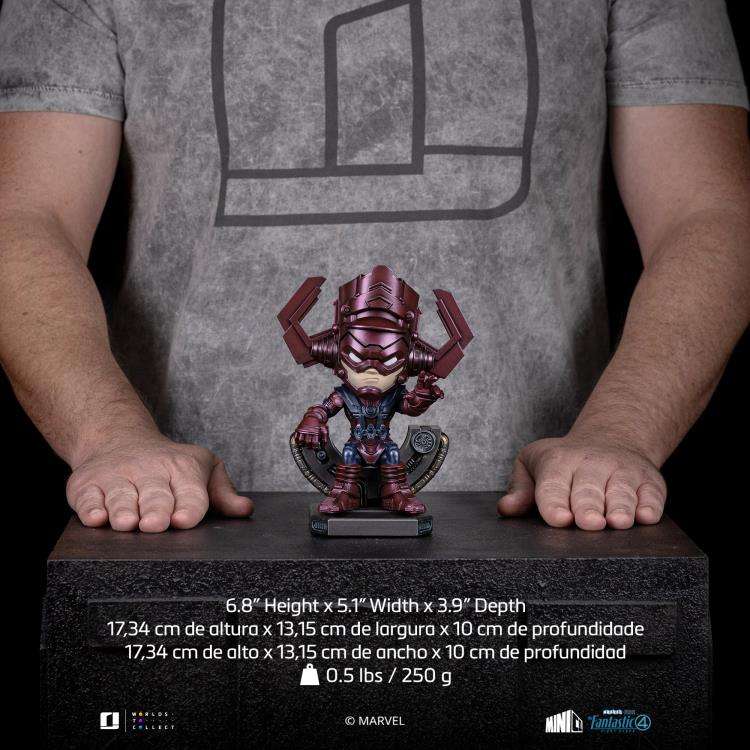 Fantastiska Fyran Första Steg Galactus Minico iron studios