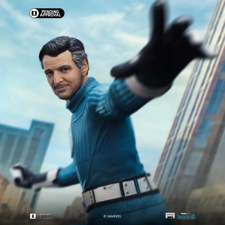 Fantastiska Fyran Första Steg Mr. Fantastic och H.E.R.B.I.E 1/10 Figur iron studios