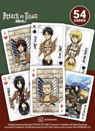 Manga Cards Attack On Titan Playing Cards