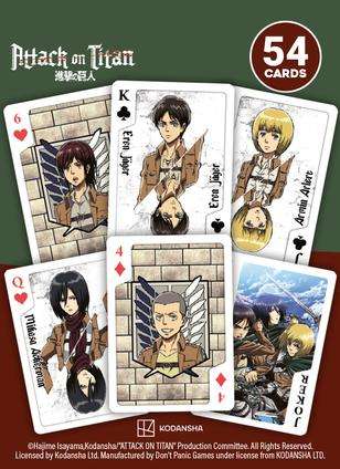 Attack on Titan Spelkort - Mangacards don t panic games