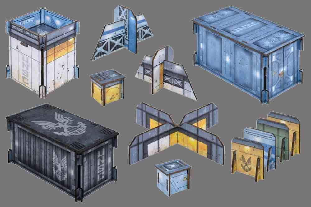 Halo: Flashpoint - UNSC Base Terrain Set mantic