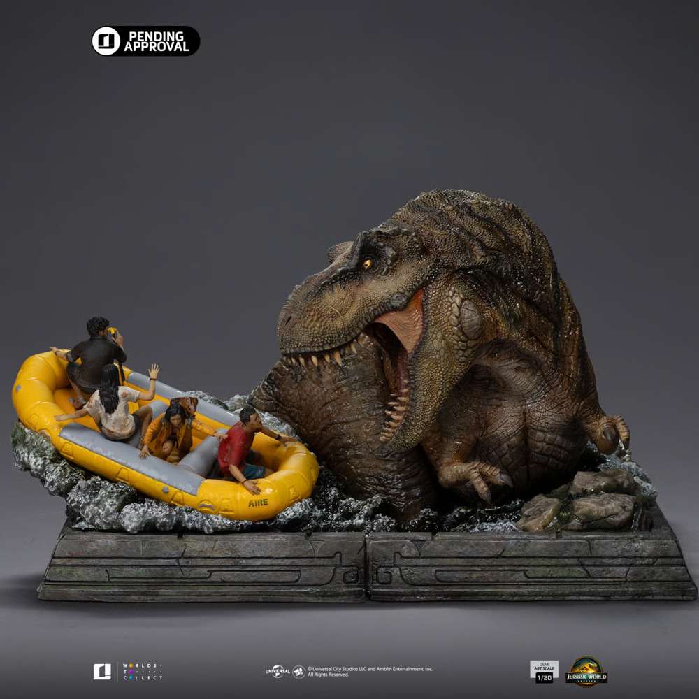 Jurassic World Rebirth T-Rex River Scene 1/20 Staty iron studios