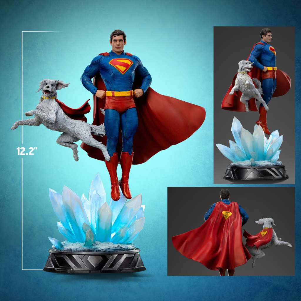 Superman Legacy Superman & Krypto 1/10 Staty iron studios