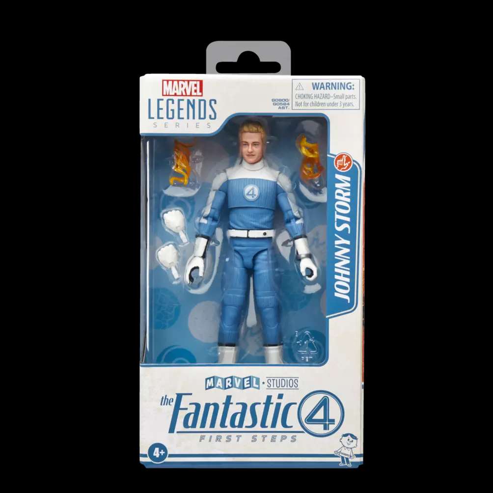 Marvel Legends Fantastic Four Första Steg Johnny Storm Action Figur