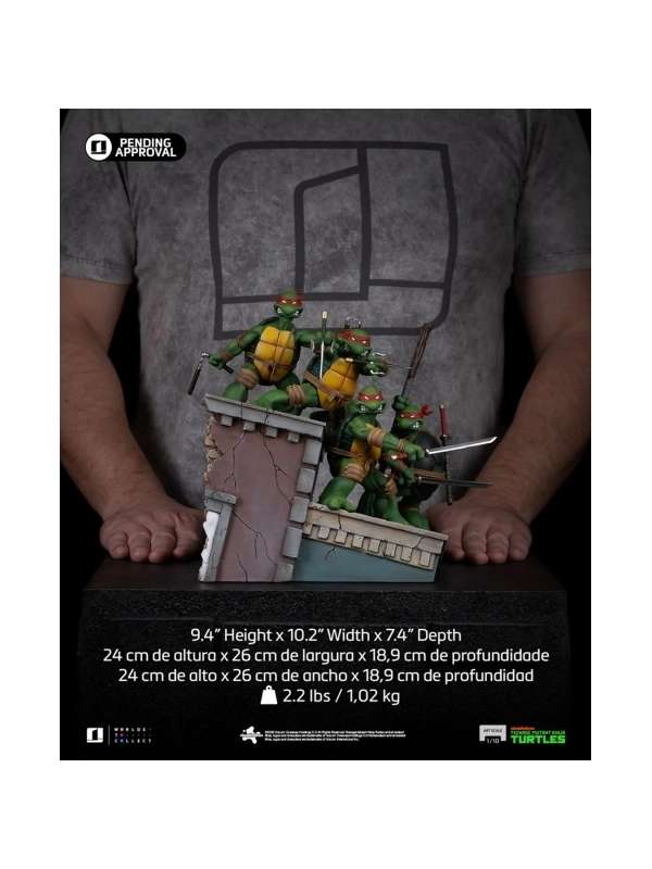 Teenage Mutant Ninja Turtles Kevin Eastman Version 1/10 Staty Set iron studios