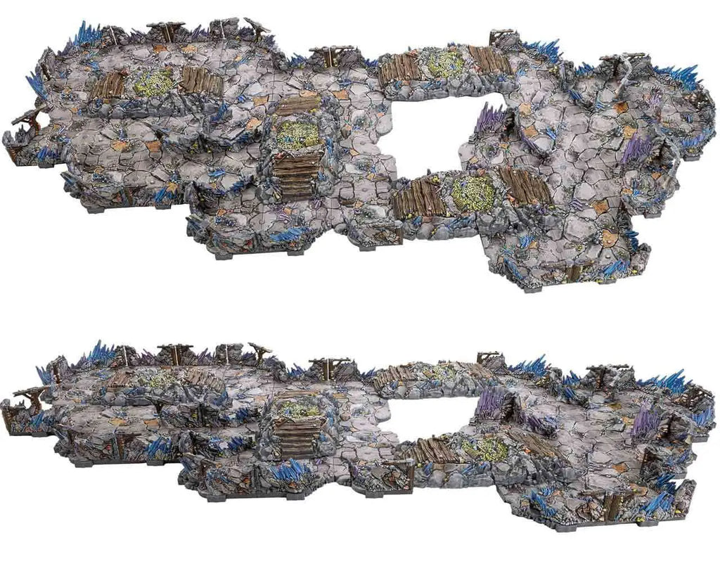 Dungeons & Lasers: Deep Mines – Prismacast Förmål med Färdigmålade Terränger