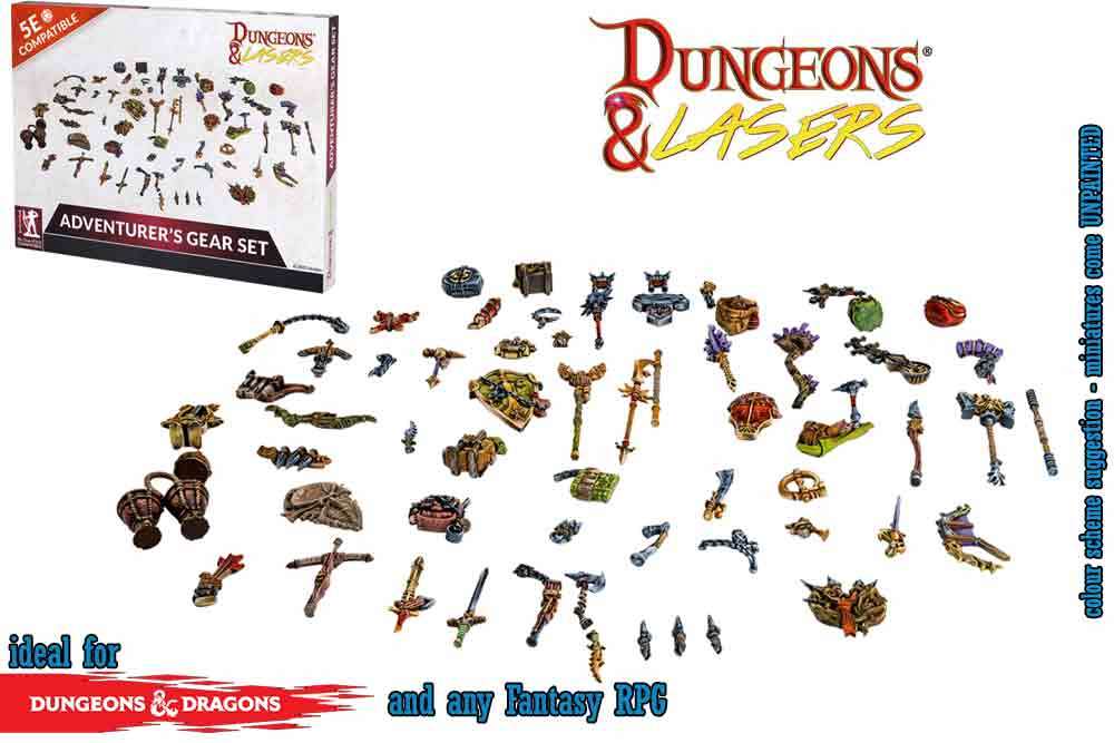 Dungeons & Lasers: Äventyrares Utrustningsset archon games