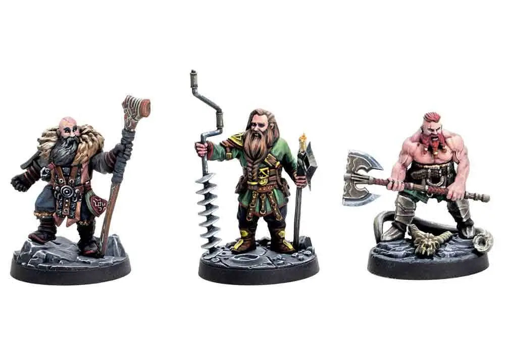 Dungeons & Lasers: Dvärgruvarbetare - Detaljerade miniatyrfigurer för äventyr och samling