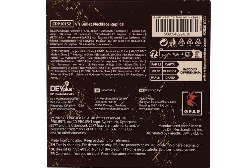 Cyberpunk 2077 V:s Bullet Halsband - Robotto