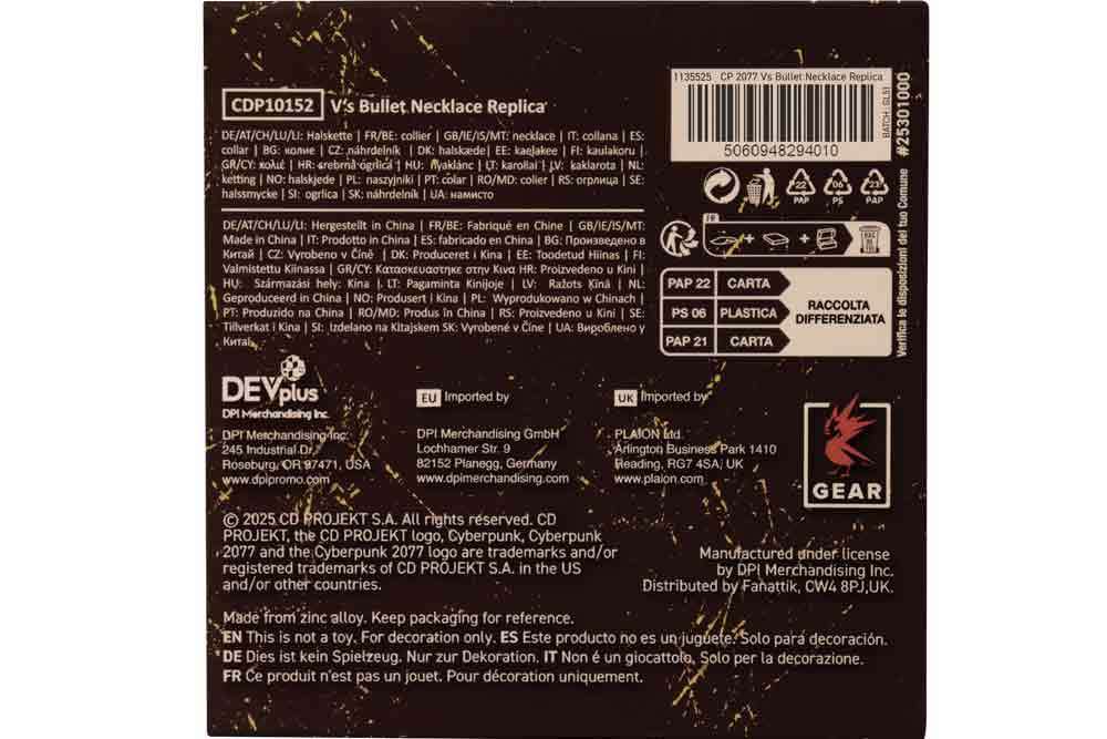 Cyberpunk 2077 V:s Bullet Halsband fanattik