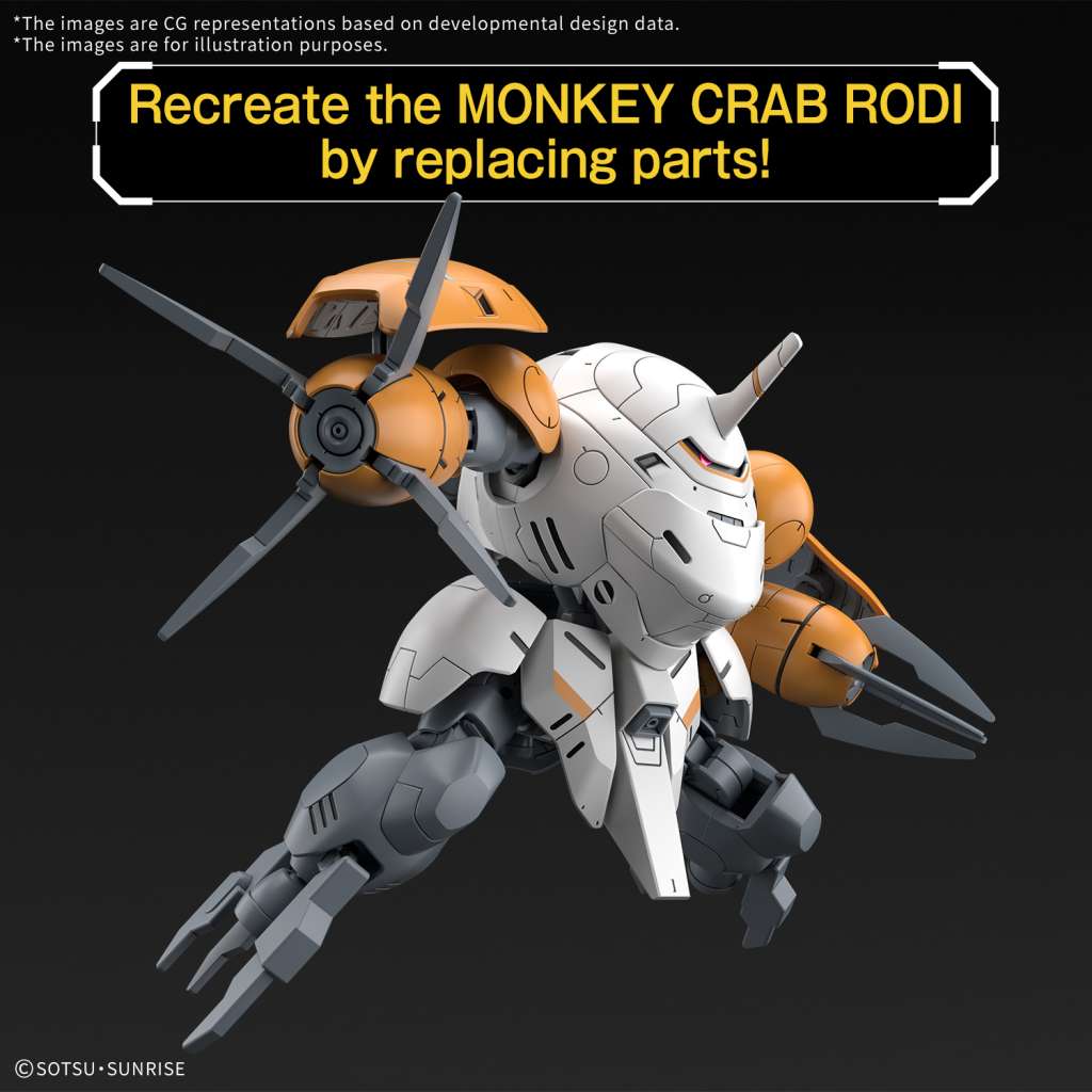 HG Monkey Rodi / Monkey Crab Rodi 1/144 bandai model kit gunpla
