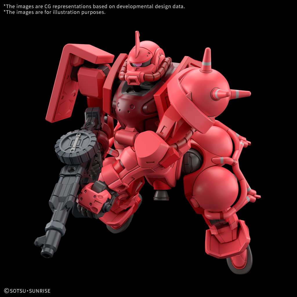 Hg Zaku Char GQ 1/144 - Det Perfekta Modellbygge bandai model kit gunpla
